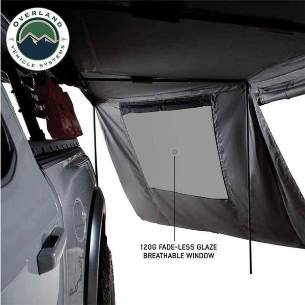 OVS HD Nomadic 180 Awning Wall — Feature shot: window panel close-up