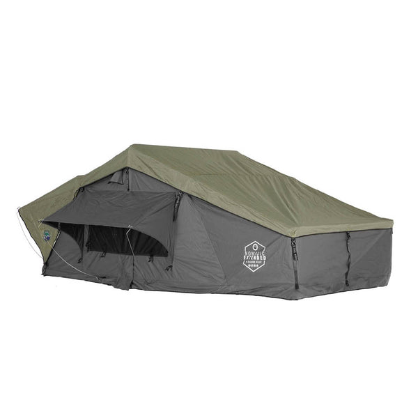 OVS HD Nomadic 2 Extended — Feature shot: tent unfolded with rainfly and ladder
