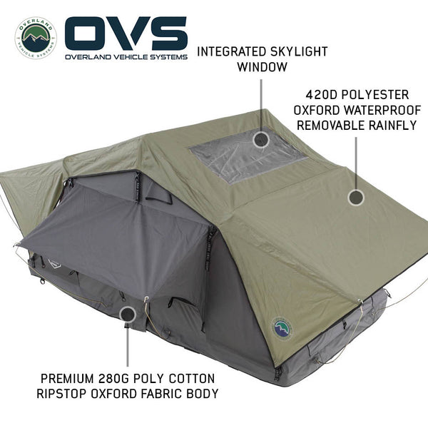 OVS HD Nomadic 2 Standard — Feature shot: window and 420D polyester Oxford rainfly