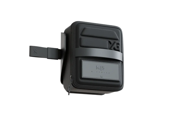 XG Cargo Bags — Feature shot: M5, M7, and M12 magnetic pods lined up together showing the full size range