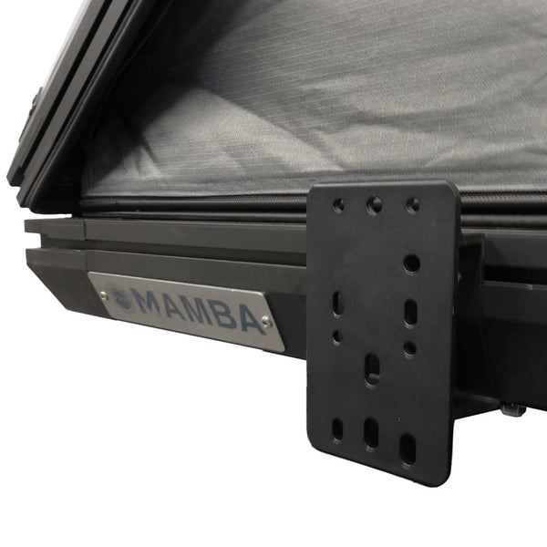 OVS HD Mamba / Sidewinder Awning Mounting Bracket — Feature shot: bracket mounted on a Mamba tent