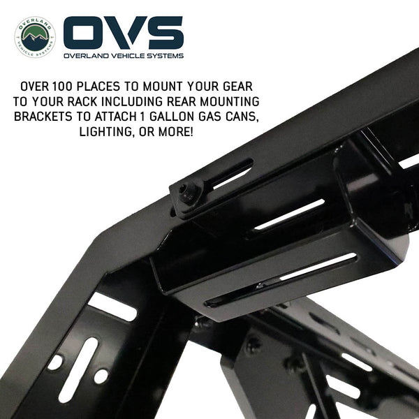 OVS Universal Mid-Height Bed Rack — Feature shot: rear mounting bracket