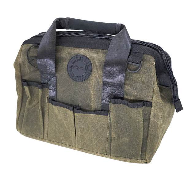 OVS Canyon Waxed Canvas All-Purpose Tool Bag — Feature shot: three-quarter view