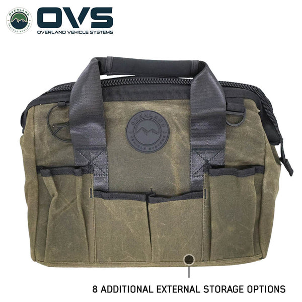 OVS Canyon Waxed Canvas All-Purpose Tool Bag — Feature shot: front view
