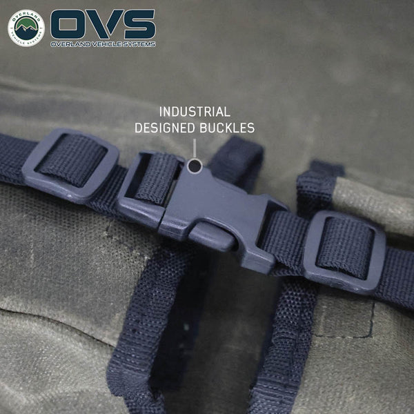 OVS Canyon Waxed Canvas Recovery Wrap — Feature shot: heavy-duty buckle