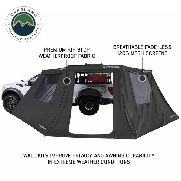 OVS XD Nomadic 180 LTE Awning Wall — Feature shot: premium ripstop weatherproof fabric
