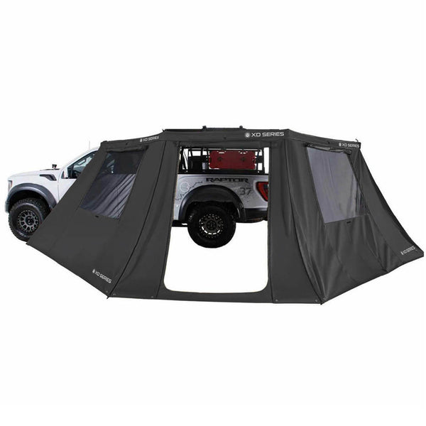 OVS XD Nomadic 180 LTE Awning Wall — Feature shot: walls enclosing an XD 180 LTE awning