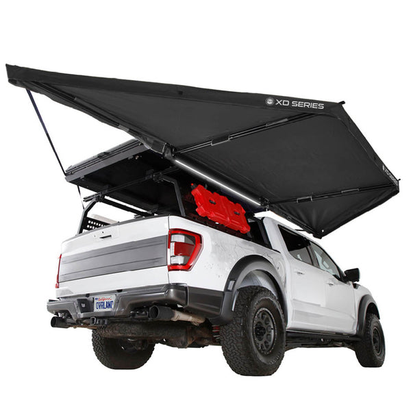 OVS XD Nomadic 180 LTE Awning — Feature shot: deployed on a pickup
