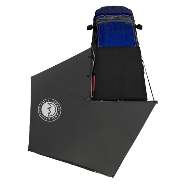 OVS XD Nomadic 270 LT Awning — Feature shot: overhead view on a pickup