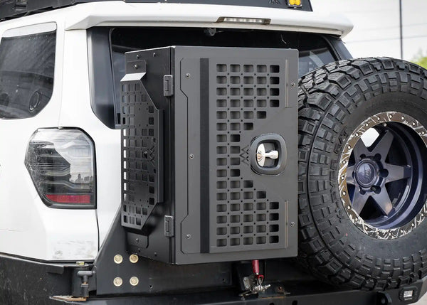Backwoods Adventure Mods Overland Storage Box (Universal) — Feature shot: storage box mounted on a vehicle