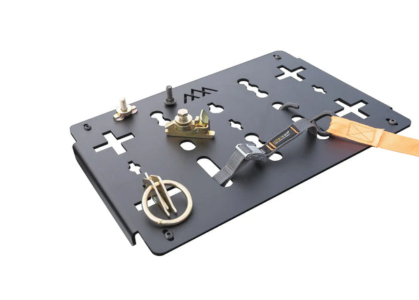 Backwoods Adventure Mods DRIFTR Deck Panel (Universal) — Feature shot: single aluminum deck panel in black powder coat