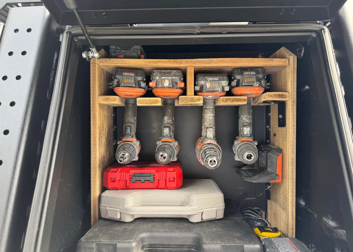 Lockable tool storage