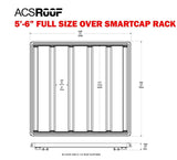 Leitner ACS ROOF platform rack low profile no-drill platform rack, installed view 12
