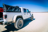 Leitner ACS Forged NDNS — Feature shot: Jeep Gladiator Rubicon carrying a GearPod storage panel on the same rack platform used across brands