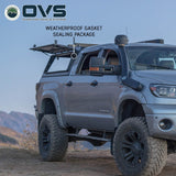 OVS Expedition PRO (2007–2021 Tundra) — Feature shot: three-quarter view with the wing doors open