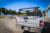 Leitner ACS Forged NDNS — Feature shot: bare no-drill rack bolted to a Ford F150 bed, no tonneau cover or drilling involved