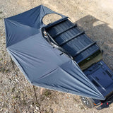 NaturNest 270 Awning Plus — Feature shot: awning canvas and stitching close-up
