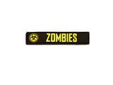 GearBAG PVC Patches — Feature shot: Zombies patch, Velcro-backed PVC