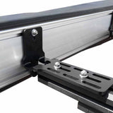 OVS HD Nomadic 270 / 180 Awning Bracket Kit — Feature shot: heavy-duty bracket mounted to a rack