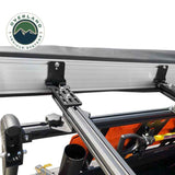 OVS HD Nomadic 270 / 180 Awning Bracket Kit — Feature shot: bracket and awning arm on the rack