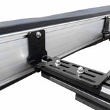 OVS HD Nomadic 270 LT Awning Bracket Kit — Feature shot: heavy-duty bracket mounted to a rack