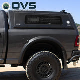 OVS Expedition PRO+ (2009–2027 RAM 2500/3500) — Lifestyle shot: cap in use outdoors, set up for hauling gear and camping trips