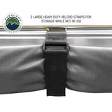 OVS HD Nomadic 270 Awning & 3-Wall Kit Combo — Feature shot: heavy-duty hook-and-loop straps that hold the folded awning closed