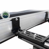OVS HD Nomadic 270 Awning & 3-Wall Kit Combo — Feature shot: heavy-duty powder-coated steel mounting brackets on the rack
