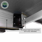 OVS HD Nomadic 270 Awning & 3-Wall Kit Combo — Feature shot: aluminum box-extrusion frame with stainless hardware
