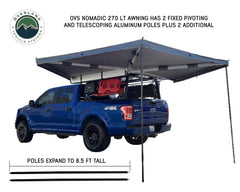 Overland Vehicle Systems HD Nomadic 270 LT Free Standing Awning + Bracket Kit
