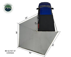 Overland Vehicle Systems HD Nomadic 270 LT Free Standing Awning + Bracket Kit
