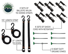 OVS Nomadic HD 180 Degree Freestanding Awning + Universal Bracket Kit- Recon Recovery