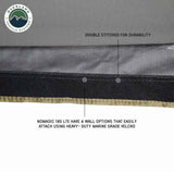 OVS HD Nomadic 180 LTE Awning — Feature shot: optional wall attachment points along the awning edge