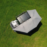 NaturNest Wall Room for 270 Car Awning Plus — Feature shot: heavy poly-cotton fabric wall panel close-up