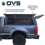 OVS Expedition PRO+ (2023–2027 F-250 / F-350) — Feature shot: side view with a wing door open