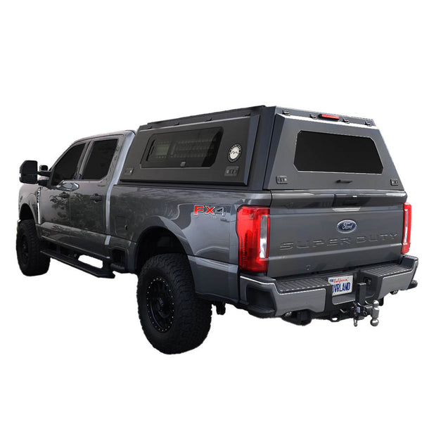 OVS Expedition PRO+ (2023–2027 F-250 / F-350) — Feature shot: three-quarter rear view