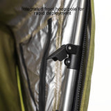 23ZERO Armadillo Horizon 3 — Feature shot: quick-deploy pole system for fast setup