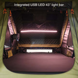 23ZERO Armadillo Horizon 3 — Feature shot: integrated USB LED light bar in soft white mode