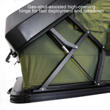 23ZERO Armadillo Horizon 3 — Feature shot: gas strut-assisted hinge for controlled opening