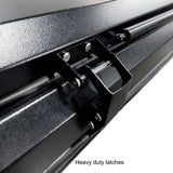 23ZERO Kabari Z — Feature shot: close-up of heavy-duty latch hardware securing the shell closed