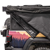 23ZERO Onyx 270 Freestanding Vehicle Awning (Right) — Feature shot: awning being packed into its transit cover