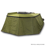23ZERO Peregrine PRO 6 Arm 270 Degree Awning Wall Kit (Left) — Feature shot: window fully zipped closed for weather protection