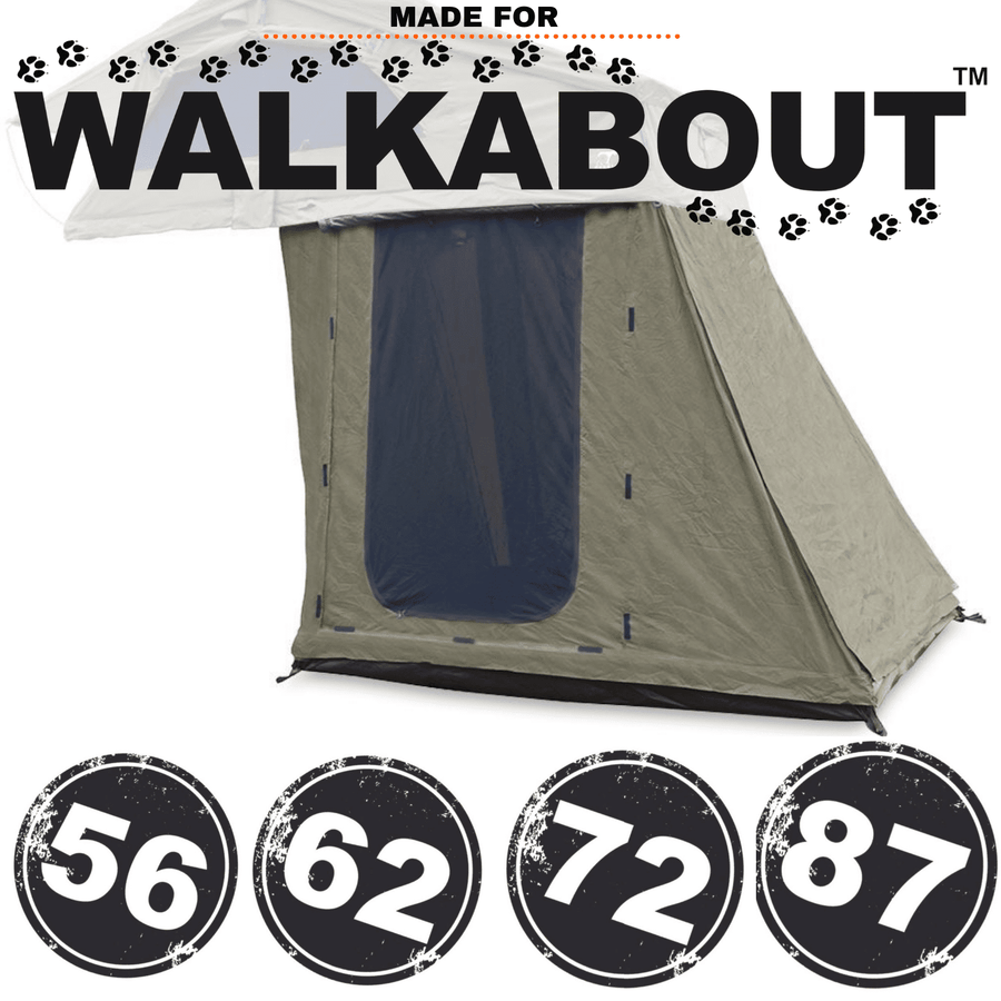 Walkabout Annex — Feature shot: annex enclosure attached around the tent ladder