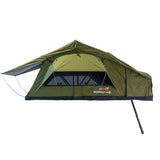 23ZERO Walkabout 56 2.0 — Feature shot: deployed tent side view showcasing overall softshell silhouette