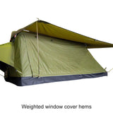 23ZERO Walkabout 87 2.0 — Feature shot: weighted hem along the tent base for wind stability