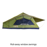 23ZERO Walkabout 87 2.0 — Feature shot: roll-up window awning for airflow and weather protection