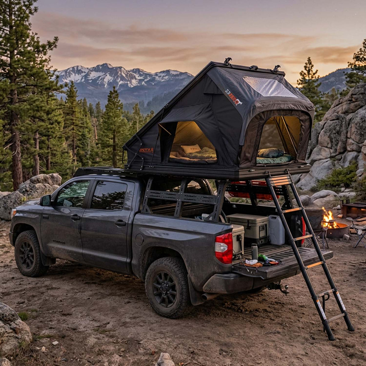 Base Camp In The Mountains