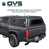 OVS Expedition PRO+ (2024–2027 Tacoma) — Feature shot: three-quarter view with the doors closed