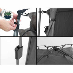 OVS Portable Privacy Room with Shower + Retractable Floor and Amenity Pouches