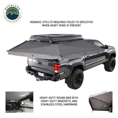 Overland Vehicle Systems Freestanding Batwing Style Nomadic 270 LTE Degree Awning